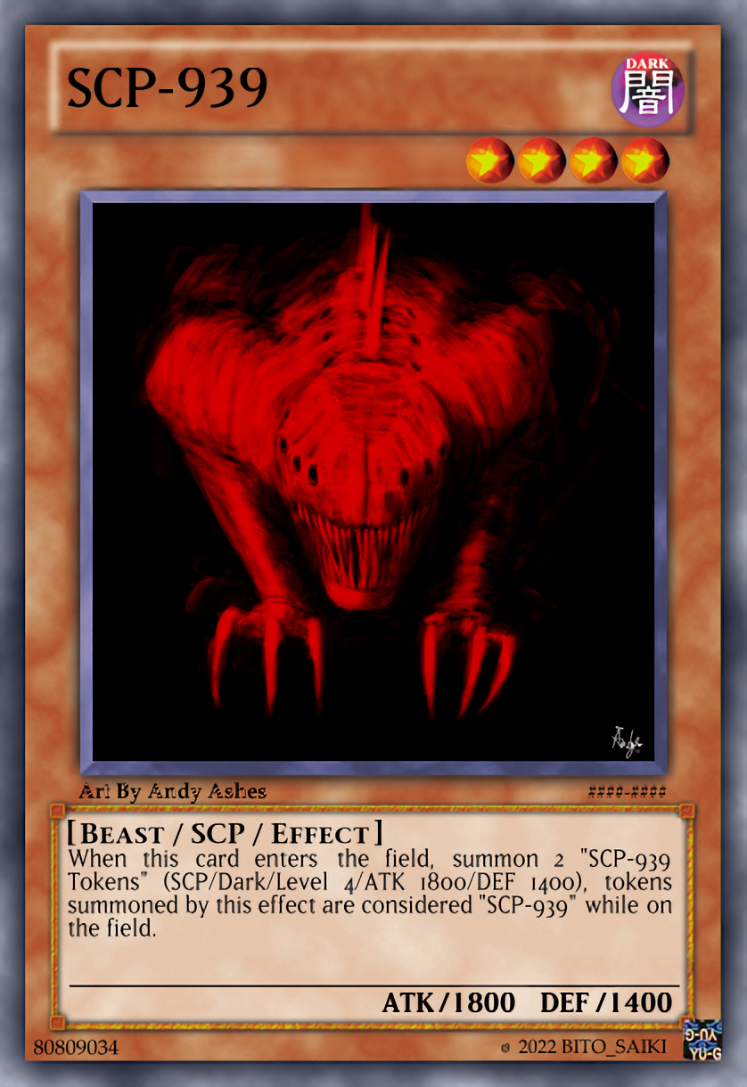 SCP-939 card coming soon, which SCP should we add next? : r/SCP