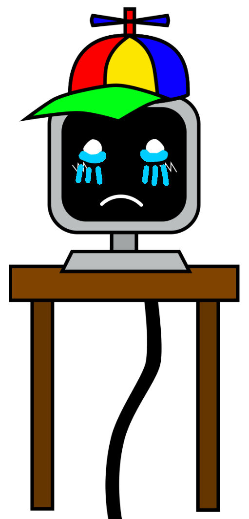 Mr fun computer crying (with open eyes) by DaviteBall on DeviantArt