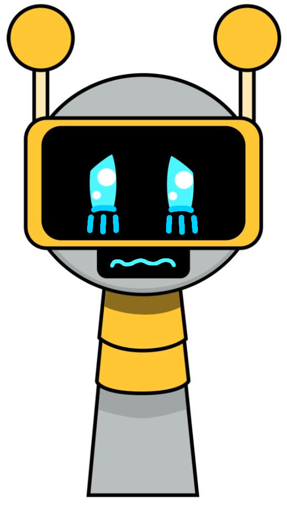 Fun bot is crying with puppy eyes by DaviteBall on DeviantArt