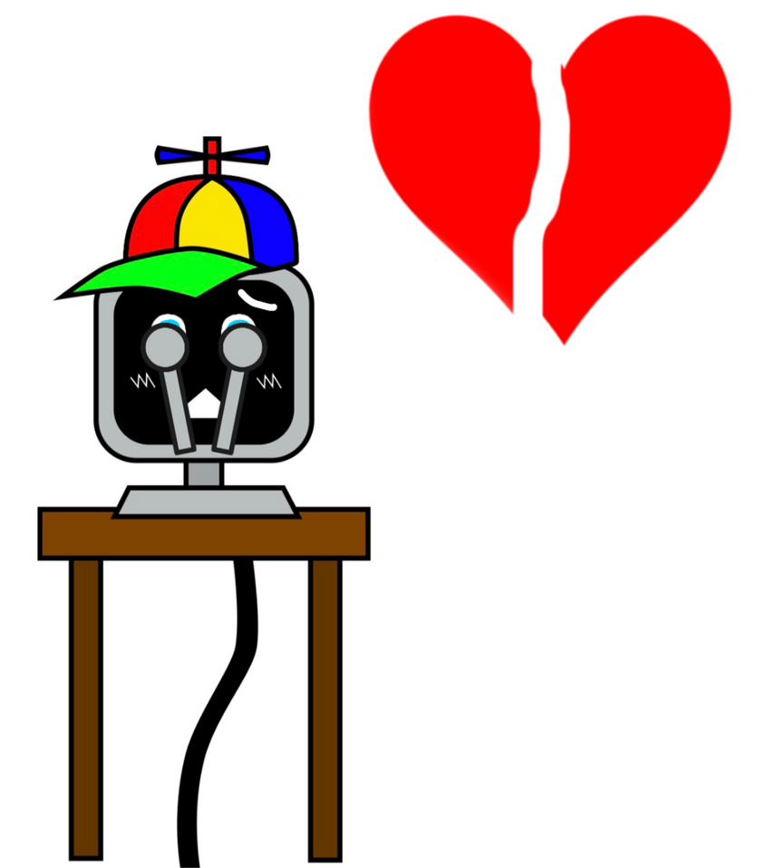 Colby The Computer Sad Mr fun computer feeling heartbroken and crying (R) by DaviteBall on ...