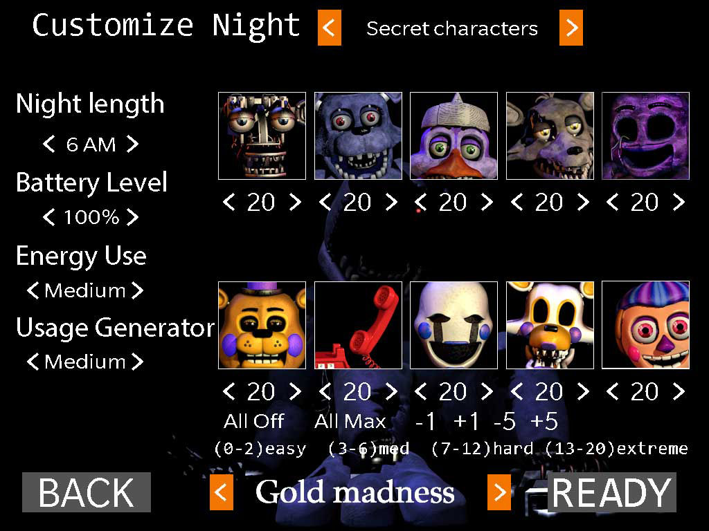 Ultimate Custom Night - FNaF Plus (Mod) by NIXORY - Game Jolt