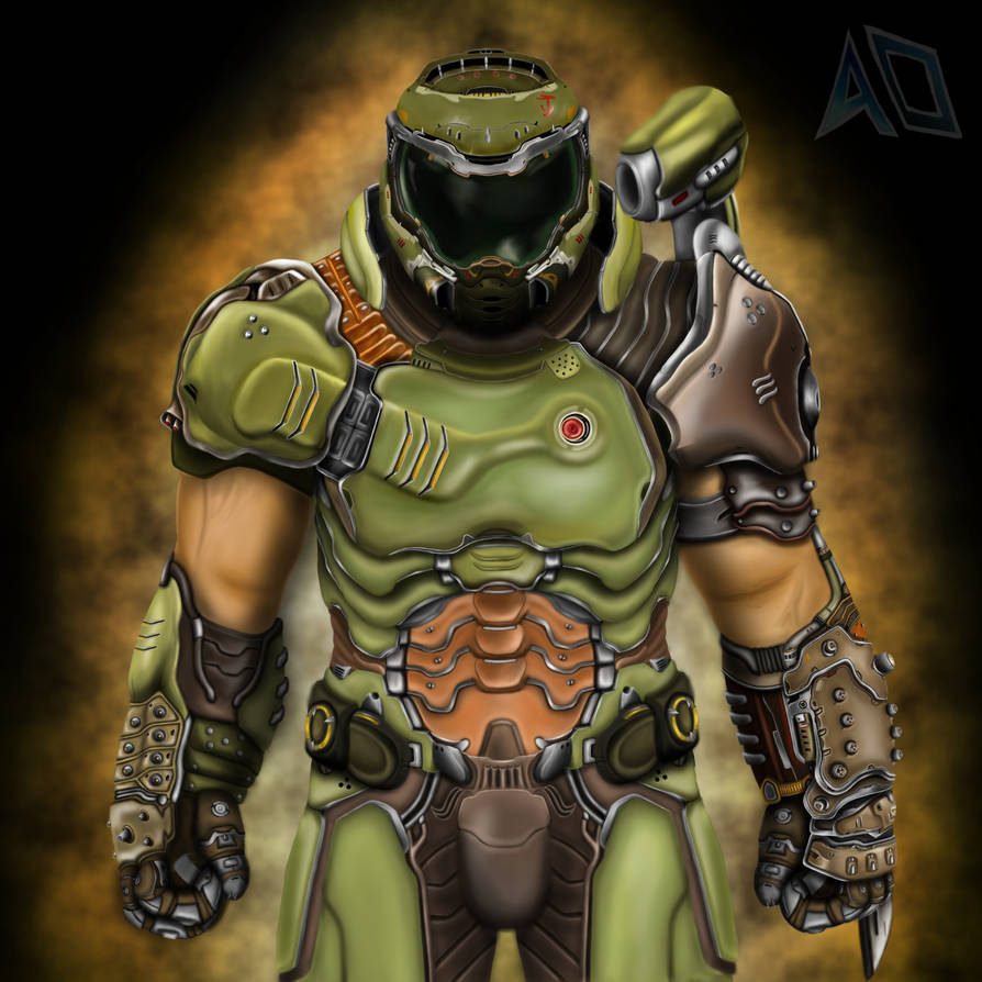 Doom Slayer (Fan Art Complete) Colored by AsrielOver on DeviantArt