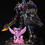 Optimus prime and twilight sparkle Statue