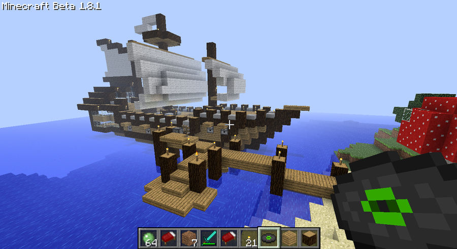 Ship Sail Pattern Minecraft Minecraft sail ship by CW390 on DeviantArt
