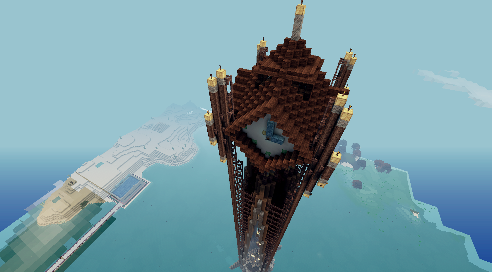 Minecraft Create Mod Tower Minecraft Steampunk Clock Tower