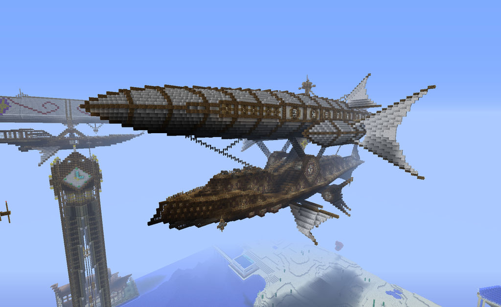 Steampunk Zeppelin Minecraft