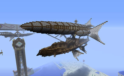 Minecraft Steampunk Airship