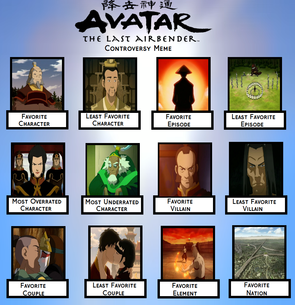 Avatar: The Last Airbender Controversy Meme by ThePaladinL on ...