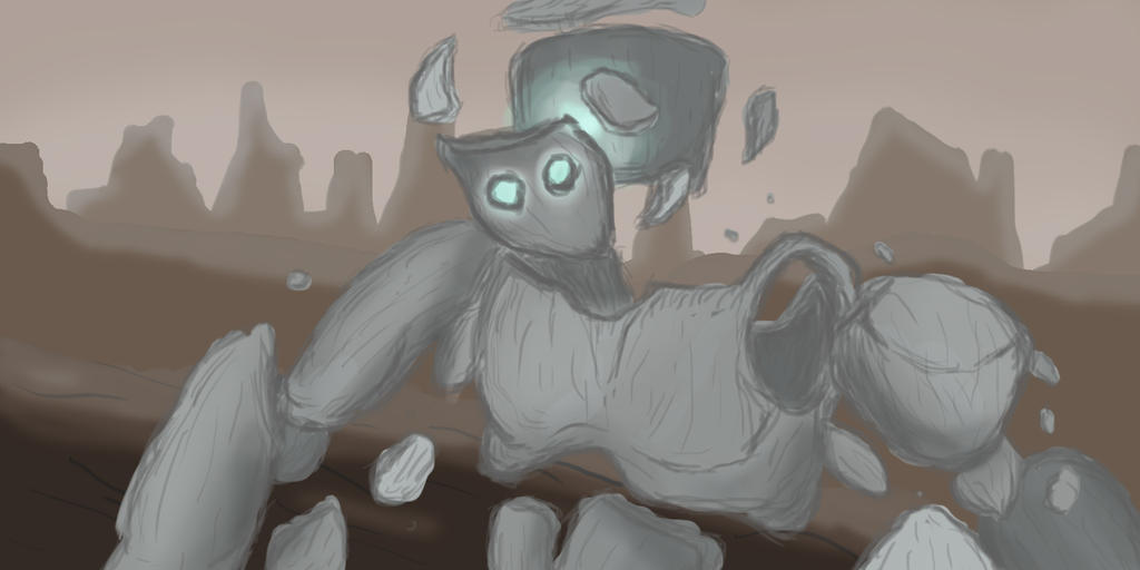 Rock Element Deviantart The Rock Elemental by SapsDrow on DeviantArt