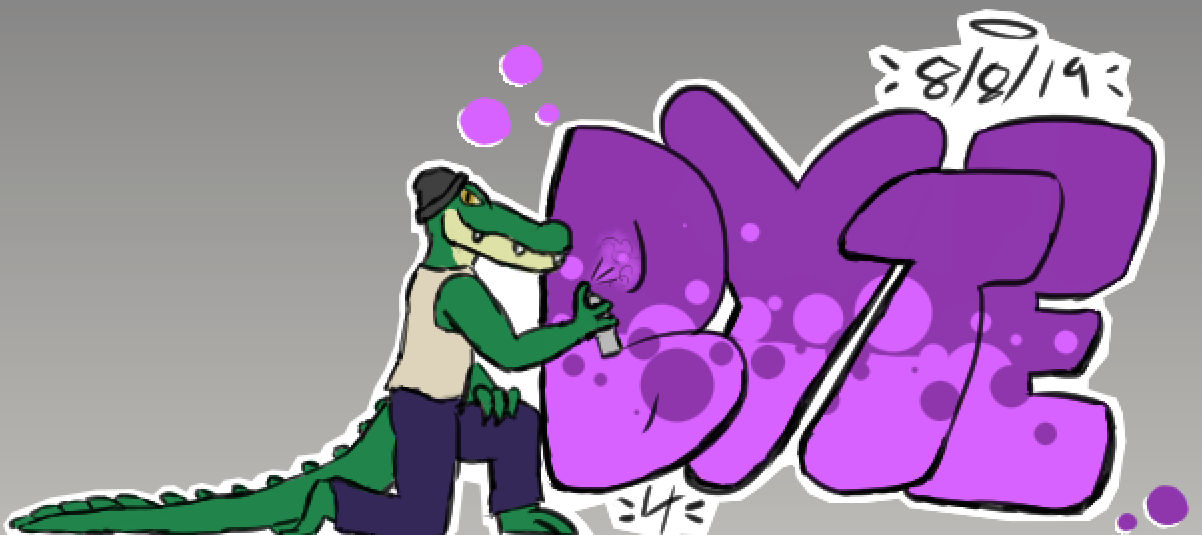 Autistic Gator graffiti gator by AutisticDog on DeviantArt