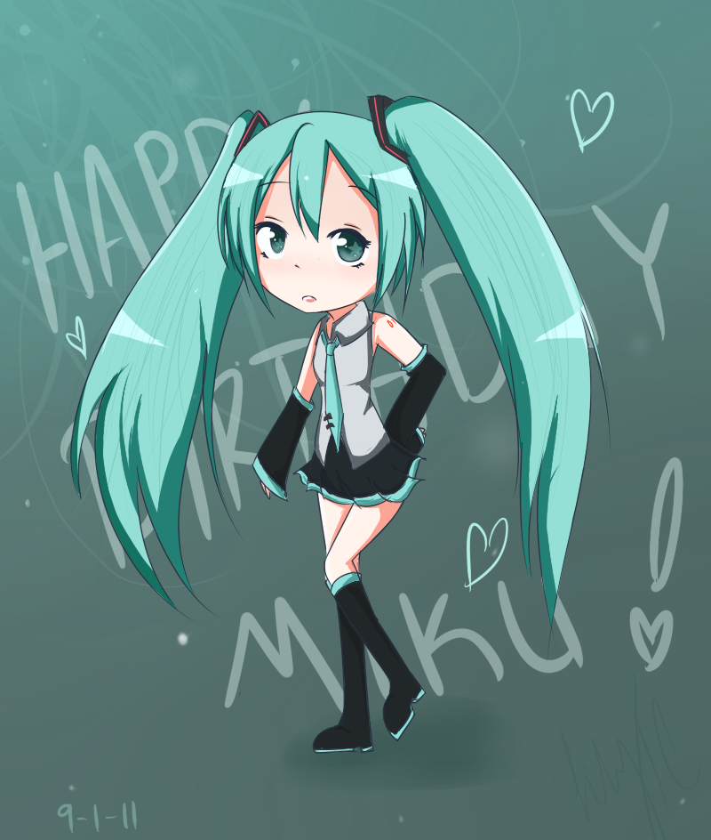 happy birthday miku