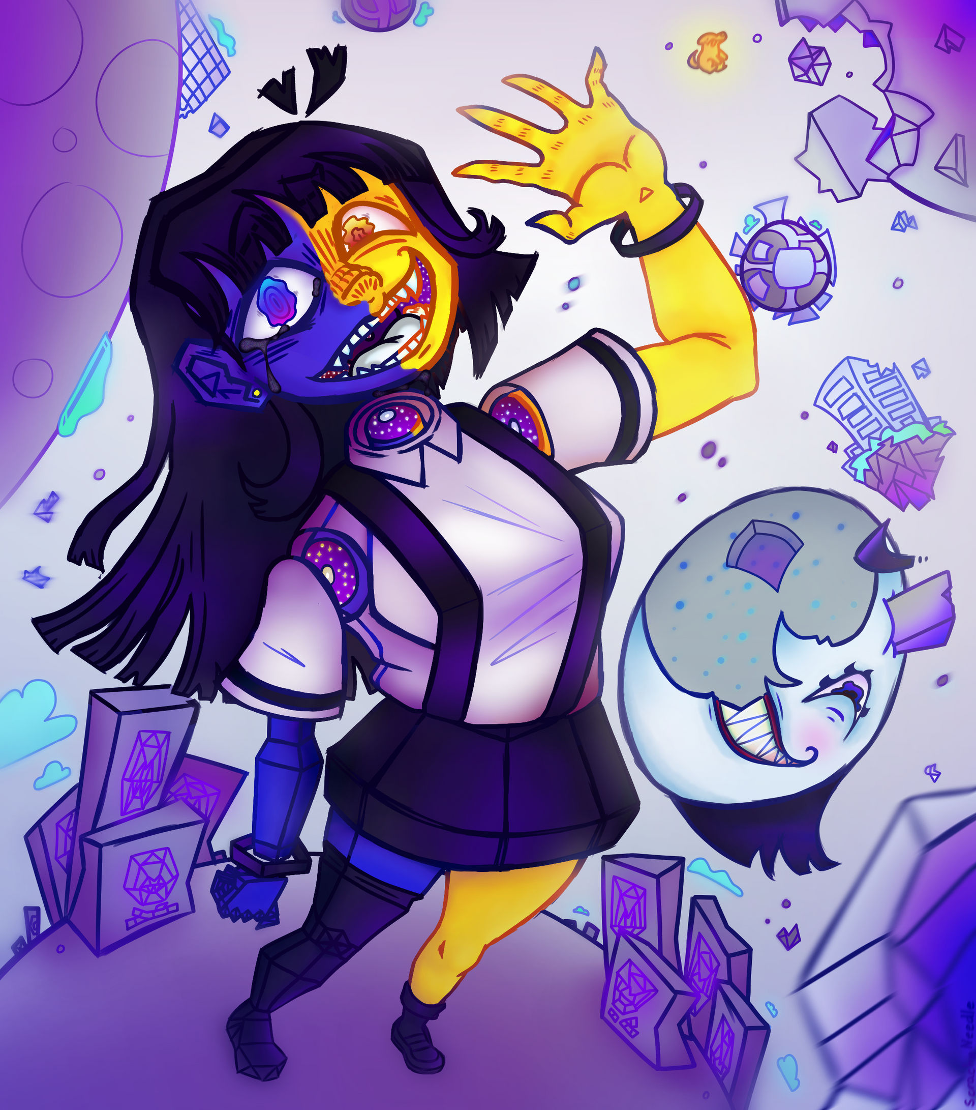 Ena And Moony By ScrachyNeedle On DeviantArt ena-and-moony-by-scrachyneedle-on-deviantart