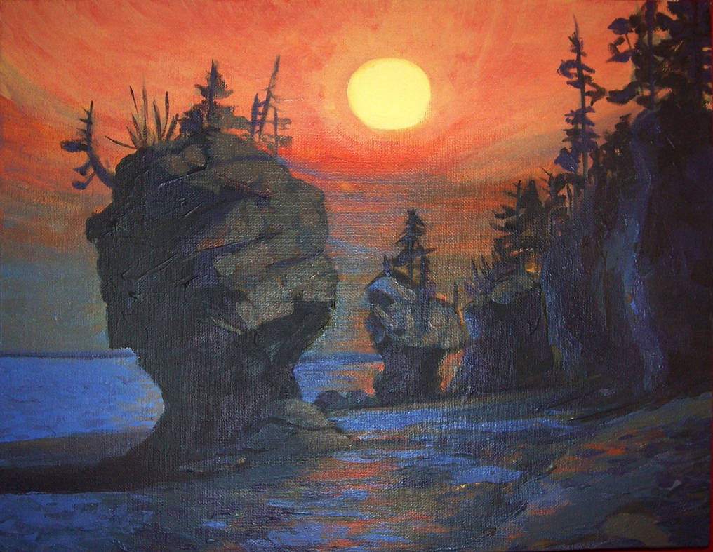 Hopewell Rocks by comixjammer on DeviantArt