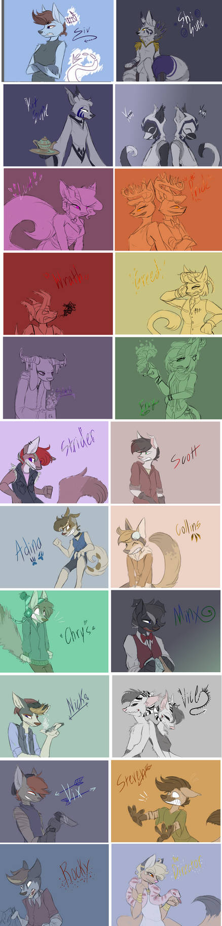 Character frames (part 1) by thatweirdlizard on DeviantArt