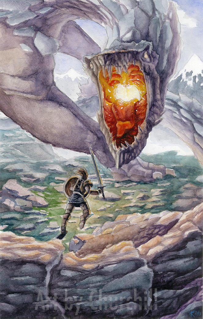 Turin and Glaurung - Tolkien - Magnet