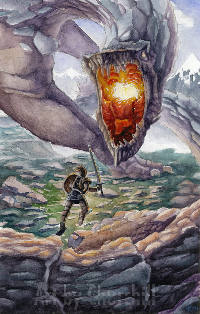 Turin, Nienor and Glaurung by Rylyn84 on DeviantArt