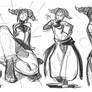 Juri Street fighter Roughs