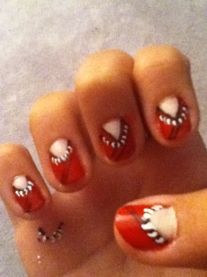 pics Inuyasha Nails inuyasha haori nails by