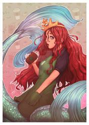 Starbucks mermaid fanart