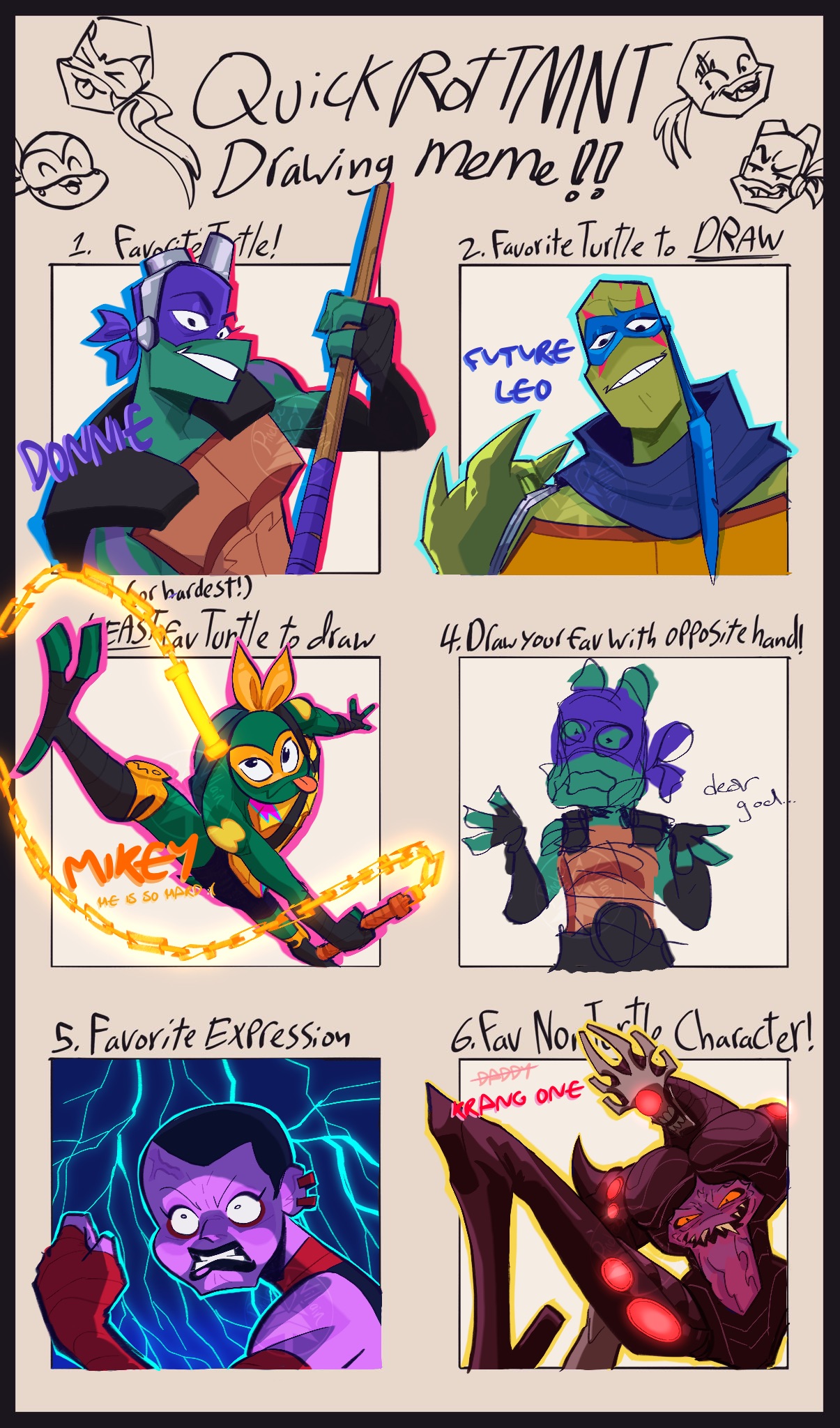 Rottmnt Drawing Meme! by CancerousVillain on DeviantArt