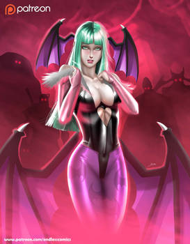 Morrigan commis b - optional NSFW on Patreon