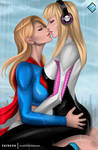 Spider-Gwen x Supergirl - optional NSFW on Patreon