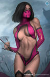 Mileena - optional NSFW on Patreon by evandromenezes