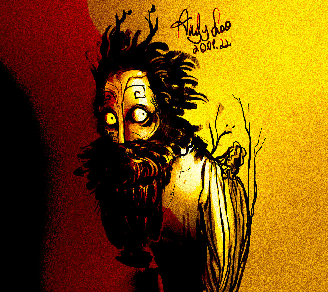 Leshy from Inscryption sketch by SofiiaAndy on DeviantArt