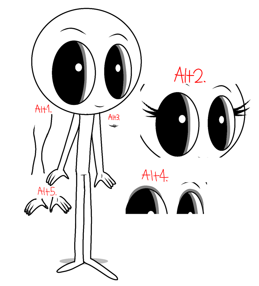 My new artstyle base. by M1ssP1nkHeart on DeviantArt