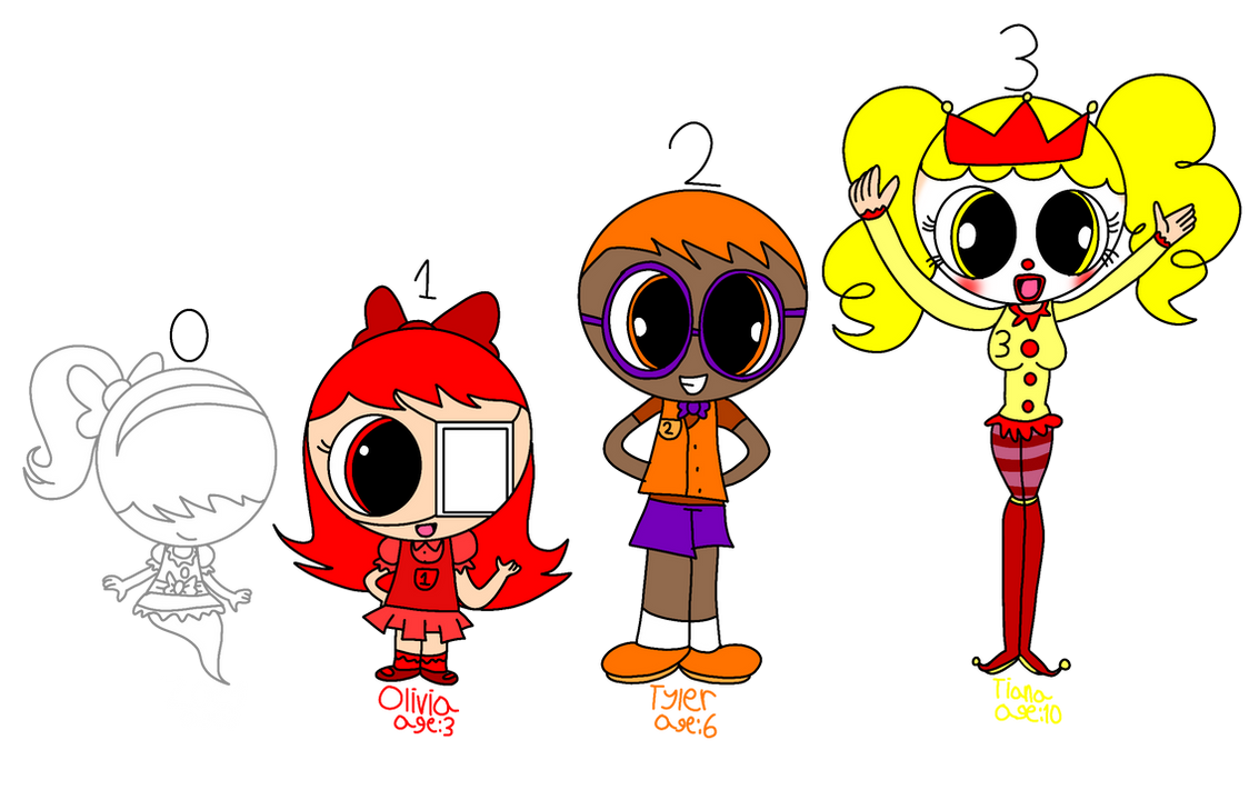 My numberblocks humanized (Part 1) by M1ssP1nkHeart on DeviantArt