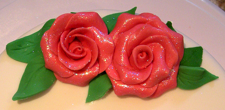 Glitter roses