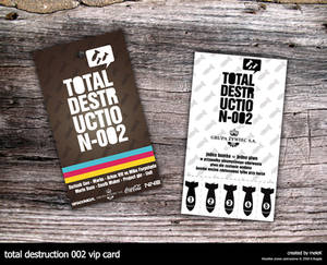 total destruction vip card