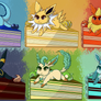 Eeveelution Cakes