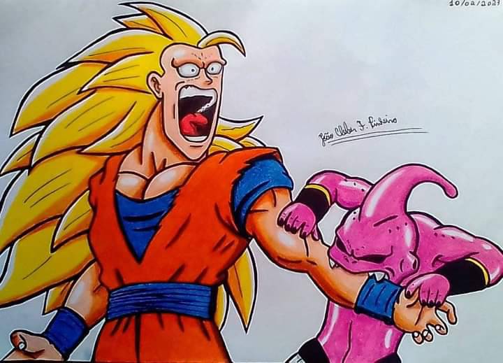 Boo - Dragonball Z  Majin boo kid, Desenhos dragonball, Dragon ball