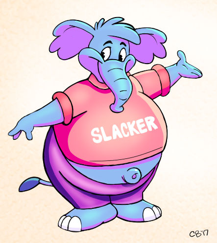 Slacker Elephants Are So Cool! by MoodyMooseStudio on DeviantArt