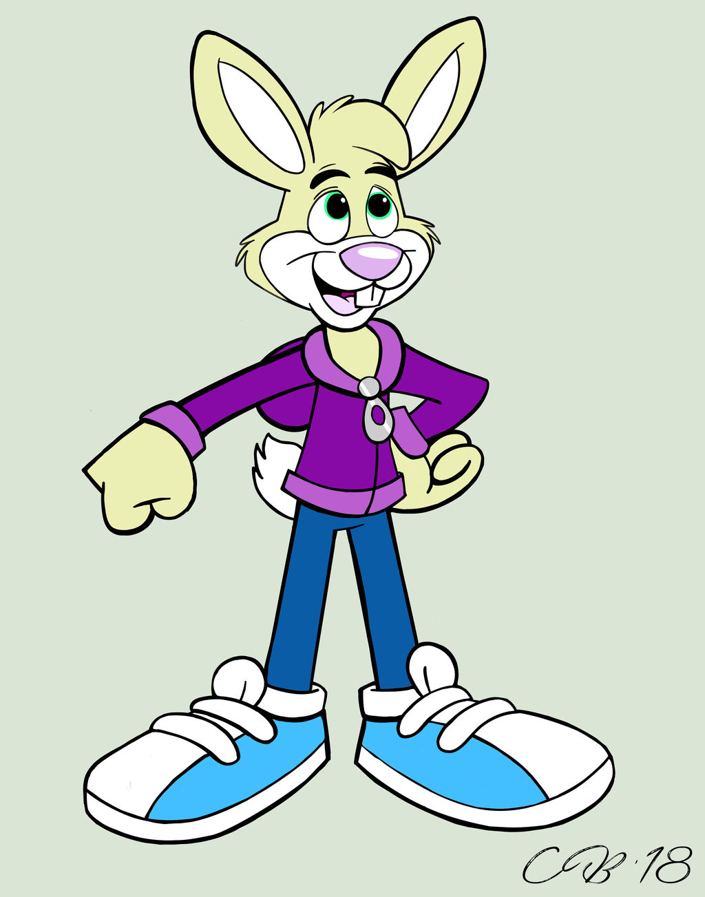 Gregory Rabbit Version 2 (Clothed) by MoodyMooseStudio on DeviantArt