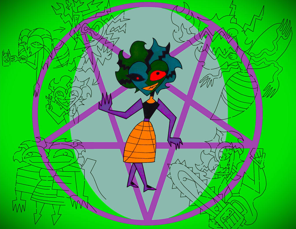 Rachel the Craze Hellscaper (Hazbin Hotel OC) by ENIMINEMOE on DeviantArt