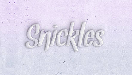 Glass-Text-Snickles FREE PSD