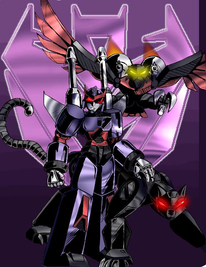 Sunbow Ravage Ravage, Rumble, And Lazerbeak by immortalstarscream on DeviantArt