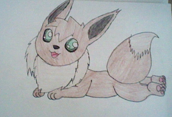 Eevee Sitting Down By Eeveelution8 On DeviantArt
