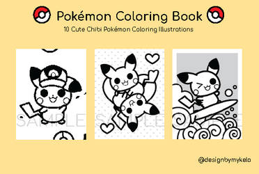 Pokemon Coloring Book Pikachu