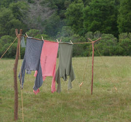 Civil War Stock: Clothesline