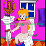 Peach Sitting on a Toilet (Complete) (Remake)