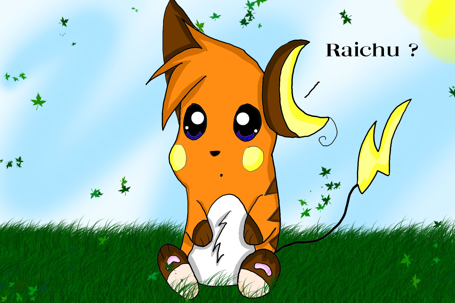 Ffeamle Raichu Raichu ::.+ by Bluelittleprinc on DeviantArt