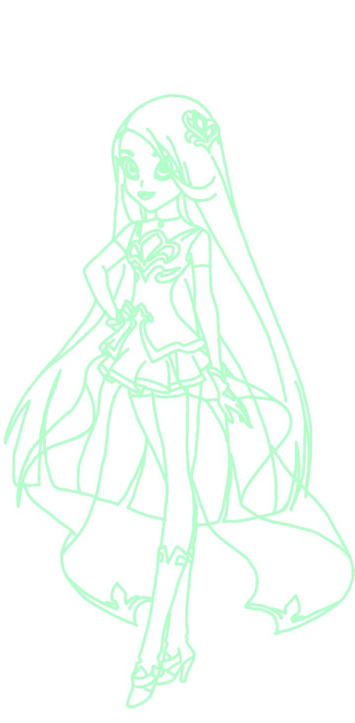 Lyna Rainbow Rocks Lolirock Lyna Line Art by AnimeFreak202316 on DeviantArt