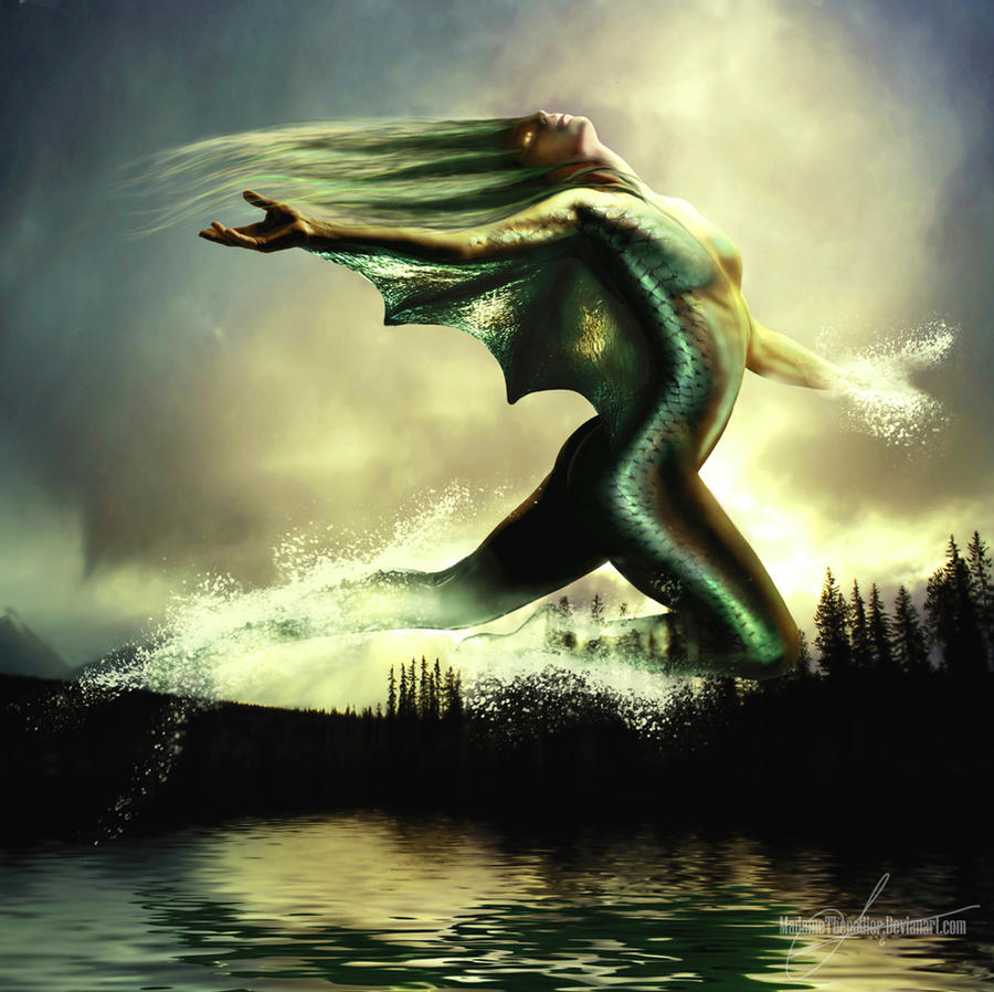 Water elemental by MadameThenadier