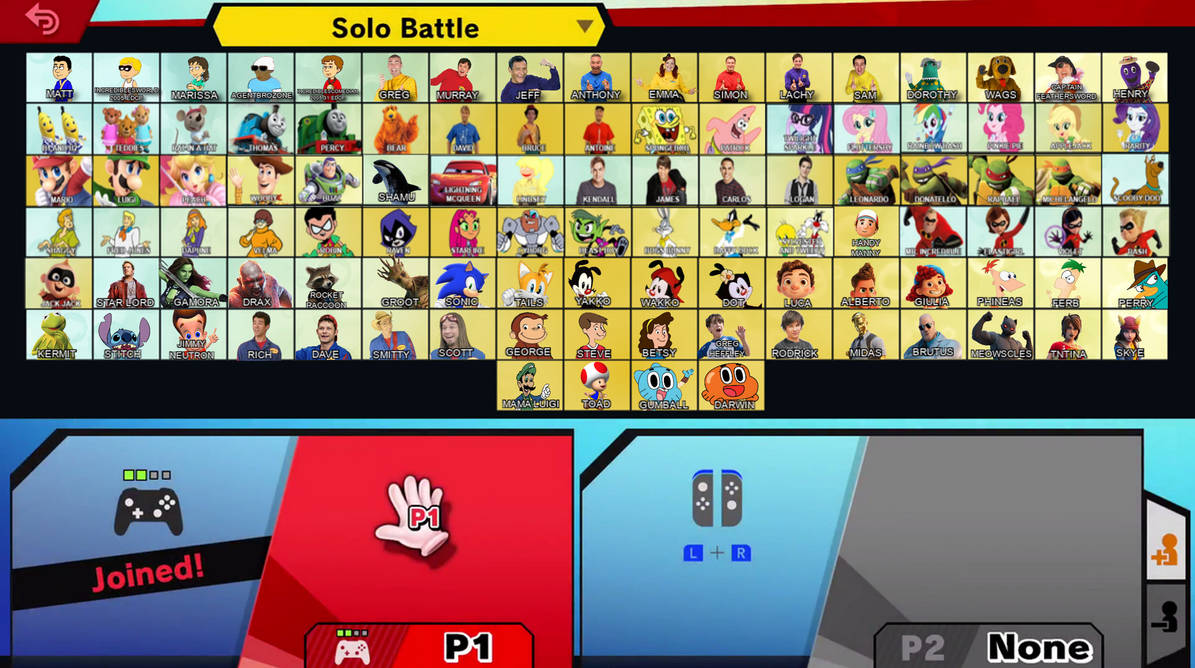 Super Smash Bros Ultimate Roster YGF49UTTP Edition by MandHGaming on ...