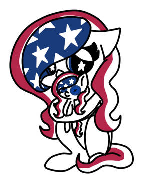 USA pony and plushie