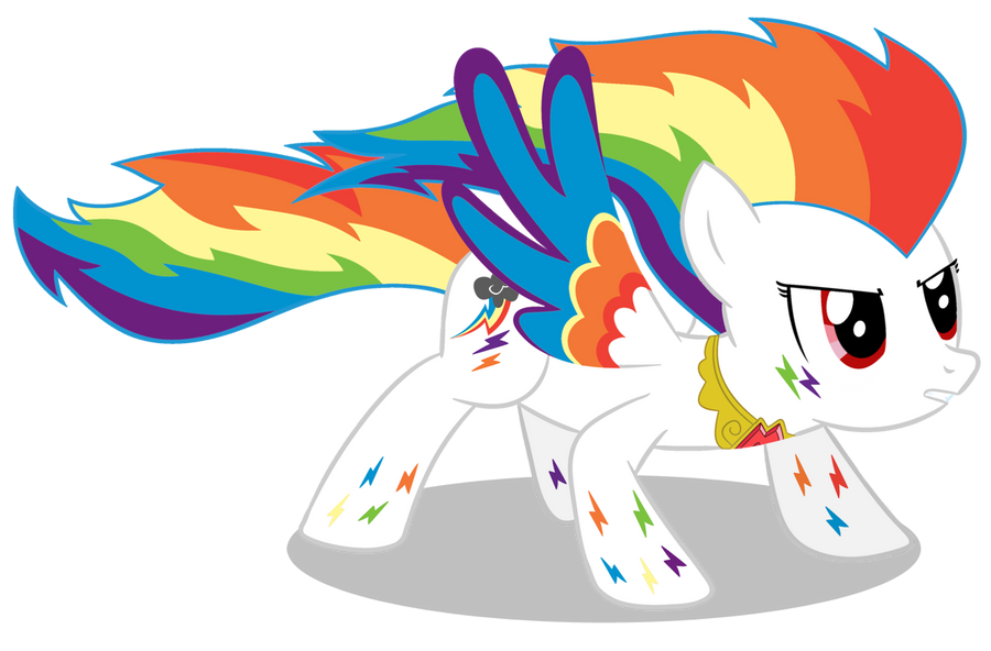 (Scrapped idea) Full-Powered Super Rainbow Dash by Lux-Klonoa