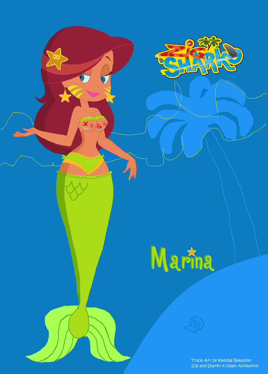 Marina Zig And Sharko Nsfw Pin Up Censored By Chompy2000 On Deviantart